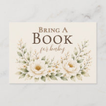 Liten bibliotek Ta med en bok Baby Shower