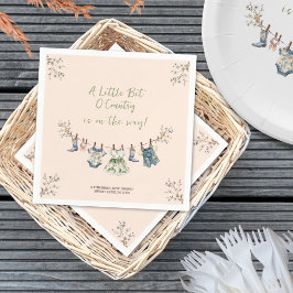 Liten bit Land Clothesline Baby Shower Pappersservett