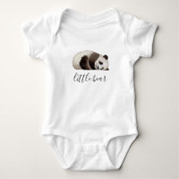 Liten björn. Akvarell söt panda. Roligt djur