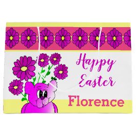 Liten björn med blommor