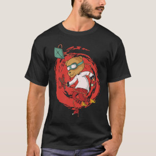 Liten björn med små barn med små skott t shirt