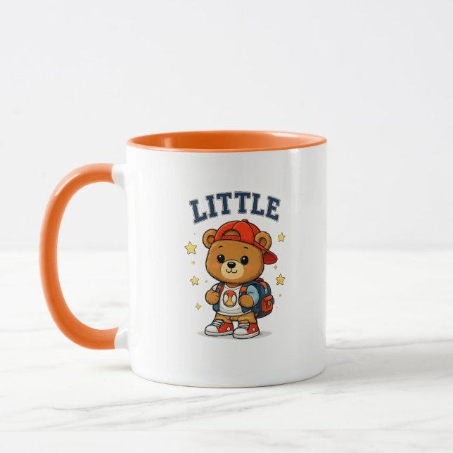 Liten björn ryggsäck mugg (Vänster)