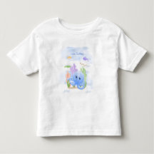 Liten Blå Bläckfisk T-Shirt för Småbarn