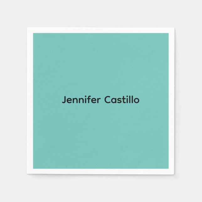 Liten, blå, svart, modern pappersservett (Framsidan)