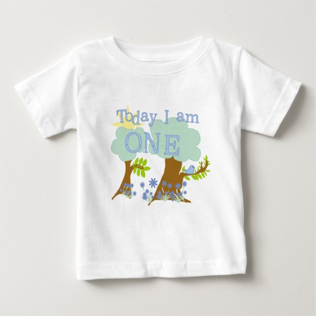 Liten bläckfisk 1:a födelsedag Tshirts och present (Framsida)