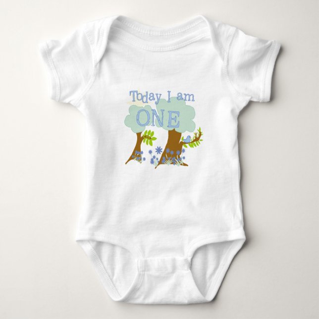 Liten bläckfisk 1:a födelsedag Tshirts och present (Framsida)