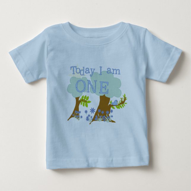 Liten bläckfisk 1:a födelsedag Tshirts och present (Framsida)