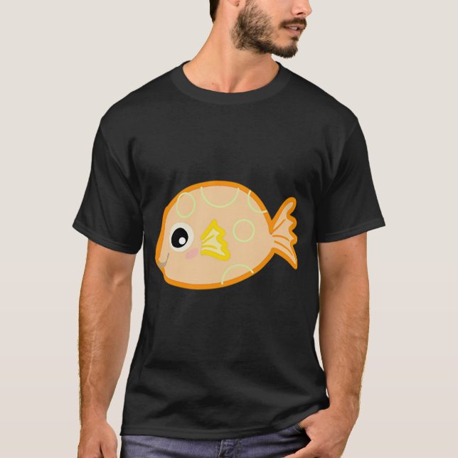 Liten blåsfisk 2 t shirt (Framsida)