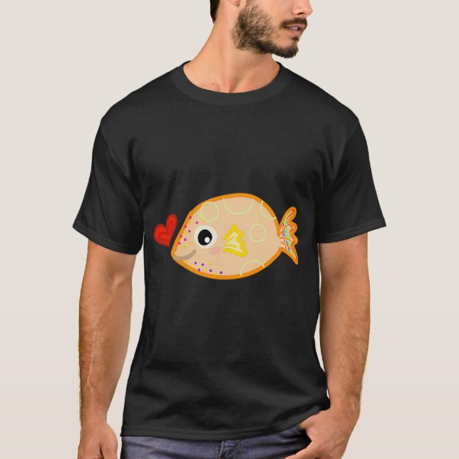 Liten blåsfisk t shirt (Framsida)