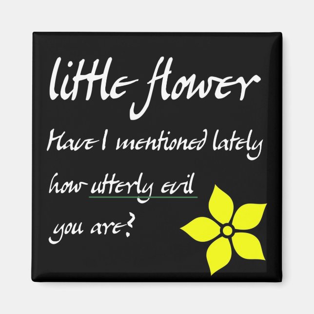 liten blomma magnet (Framsidan)