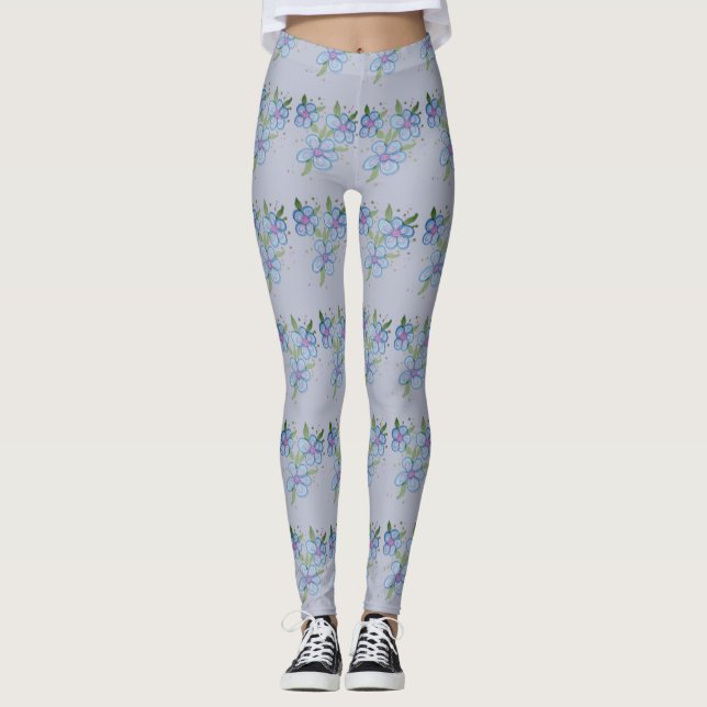 Liten blomstrande baljväxter leggings (Framsida)