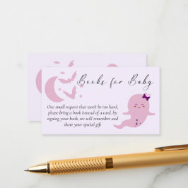 Liten bök Halloween babyshowbok för bebis Tilläggskort