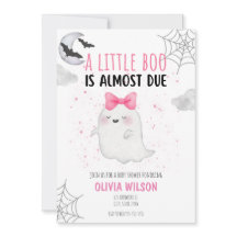 LITEN BOO ÄR VÄNTAD BABY SHOWER INBJUDAN
