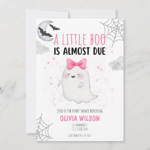 LITEN BOO ÄR VÄNTAD BABY SHOWER INBJUDAN