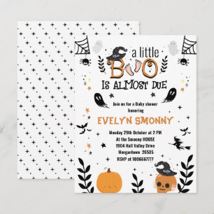 liten boo baby Baby shower halloween Meddelande