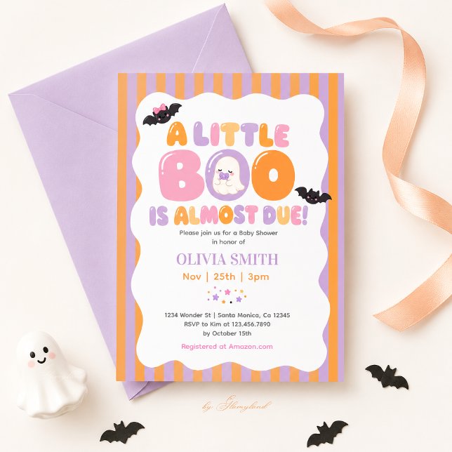 Liten Boo Baby Shower Inbjudningar (Skapare uppladdad)