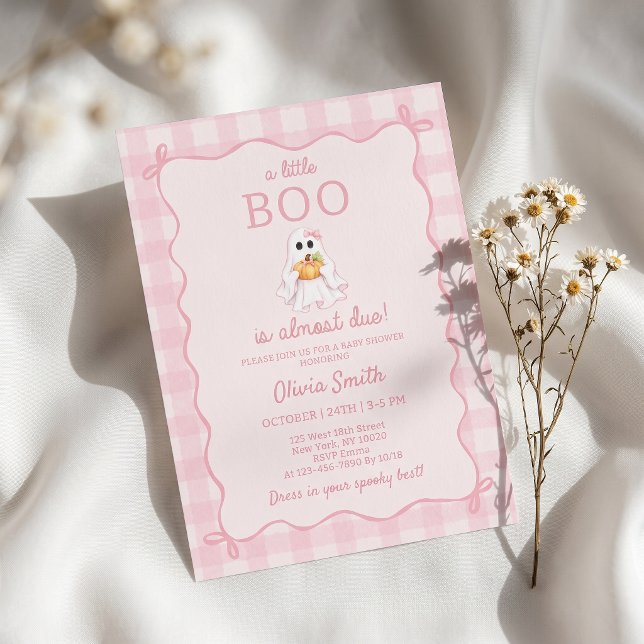 Liten Boo Flick Ghost Baby Shower Inbjudan (Skapare uppladdad)