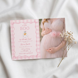 Liten Boo Flick Ghost Baby Shower Inbjudan Foto