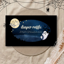 Liten Boo Halloween Baby Shower Blöja Lotteri