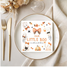 Liten Boo Halloween Baby Shower Servett