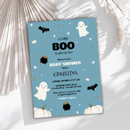 Liten Boo Halloween Baby Shower Spökinvitation Inbjudningar