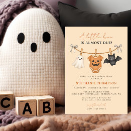 Liten Boo Halloween Rutiga Tyger Babyfirande  Inbjudningar