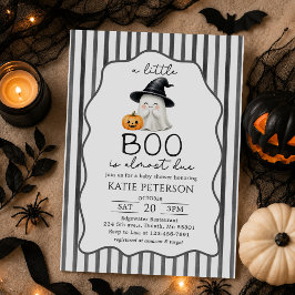 Liten Boo Halloween-spöke Bebisdopp Inbjudan