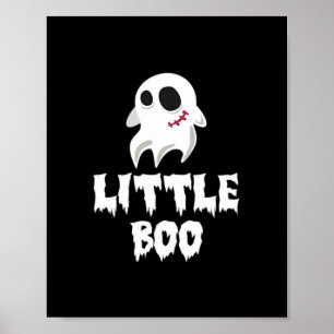 Liten Boo Halloween tryckdesign Poster
