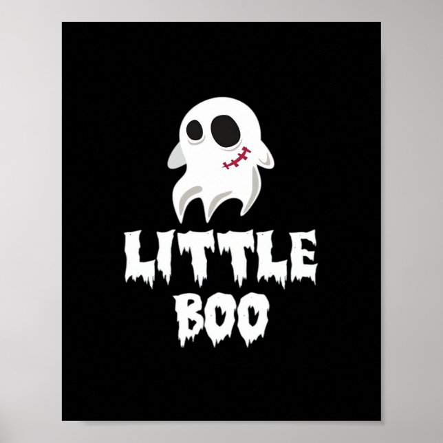 Liten Boo Halloween tryckdesign Poster (Framsidan)