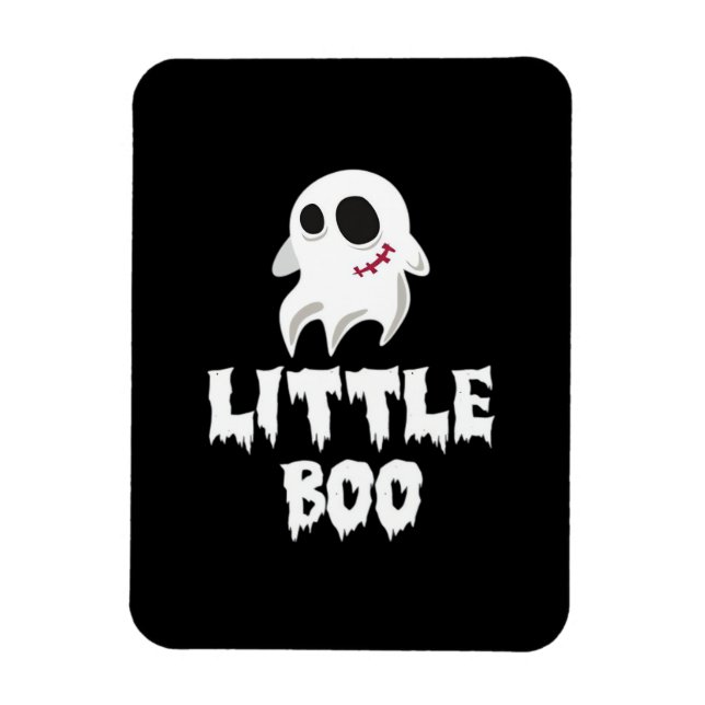 Liten Boo i Halloween Cool Grafik Magnet (Vertikal)