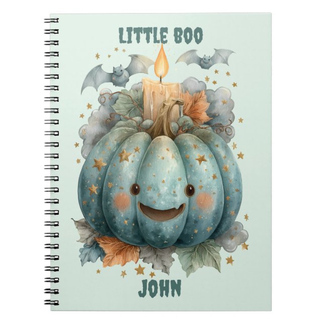 Liten Boo Pumpkin för Pojkar Anteckningsbok (Framsidan)
