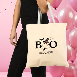 Liten Boo Rosa Flick Halloween Födelsedag Tygkasse