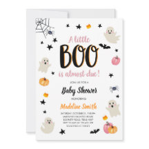 Liten Boo Söt Halloween Rosa Spöke Baby Shower I
