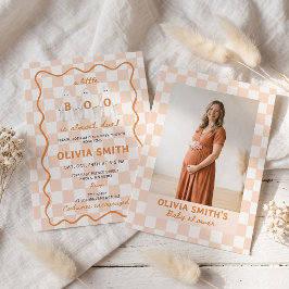 Liten Boo Söt Spök Bebis Babyshower Inbjudan