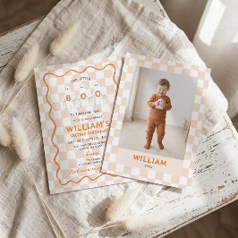 Liten Boo söt spök födelsedagsinbjudan Inbjudningar