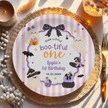 Liten Boo Söt Spöke Halloween 1-års Födelsedag