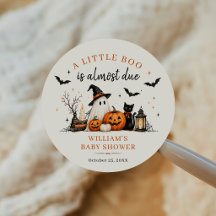 Liten Boo Spöke Halloween Baby Shower