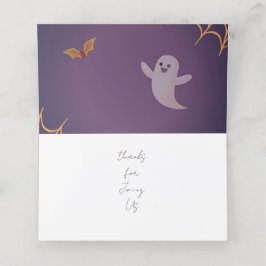 Liten Boo-Tack-mappat platskort Placeringskort