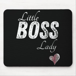 Liten Boss Dam Baby Barn Småbarn Flicka Kort Musmatta