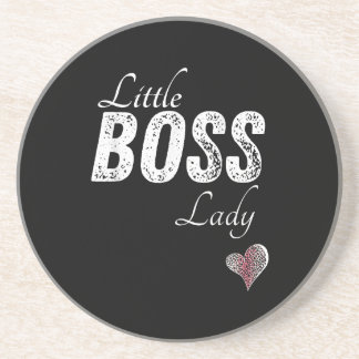 Liten Boss Dam Baby Barn Småbarn Flicka Kort Underlägg