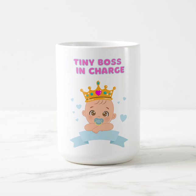 Liten Boss Rolig Småbarnsmugg Kaffemugg (Center)
