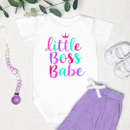 "Liten bossbabe" färgrik T Shirt