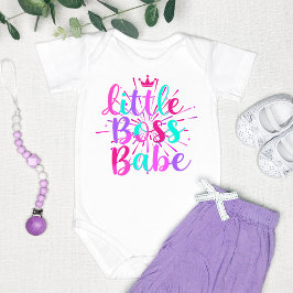 "Liten bossbabe" färgrik T Shirt