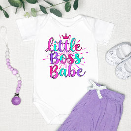 "Liten bossbabe" färgrik T Shirt