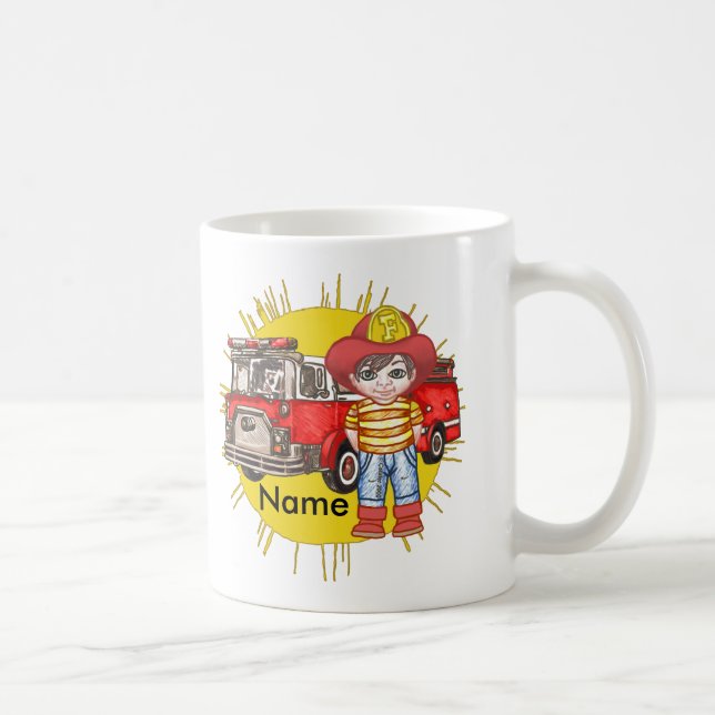 Liten brandman kaffemugg (Höger)