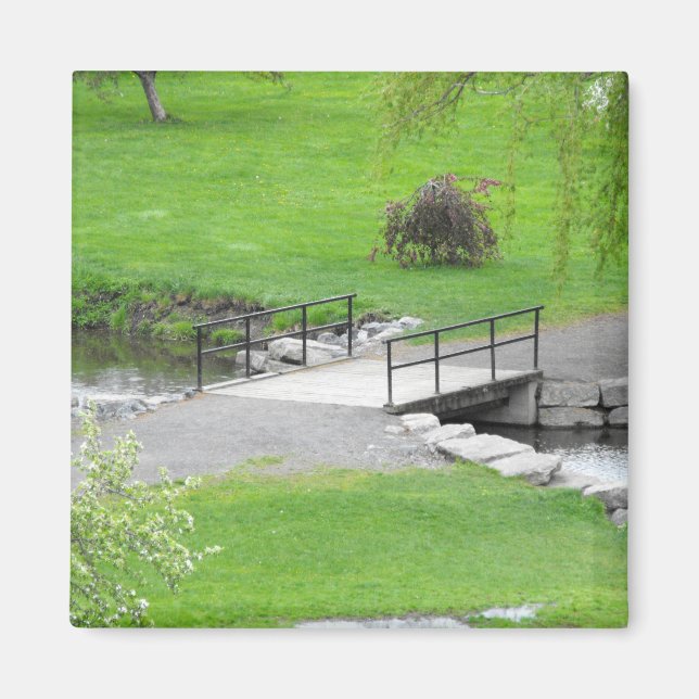 Liten bro över en liten ström magnet (Framsidan)