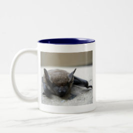 Liten brunfladdermus (Myotis lucifugus) Två-Tonad Mugg