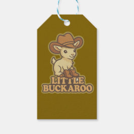 Liten Buckaroo presentkortsetikett Presentetikett