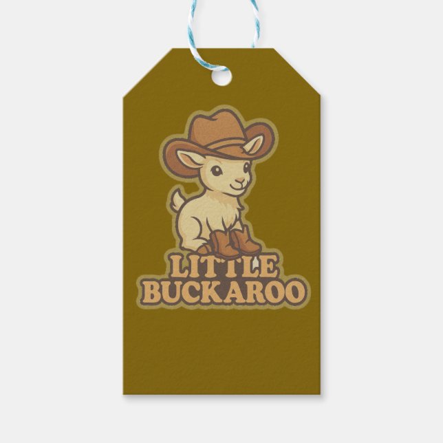 Liten Buckaroo presentkortsetikett Presentetikett (Framsidan)