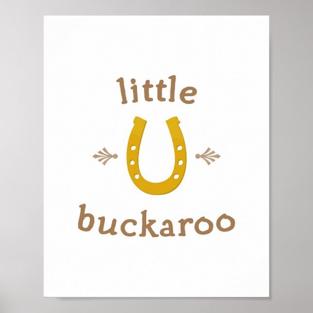 Liten Buckaroo Väggkonsttryck 8x10 Poster (Framsidan)